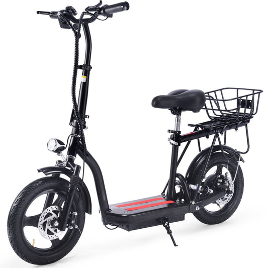 MotoTec Cruiser 48v 350w Lithium Electric Scooter Black